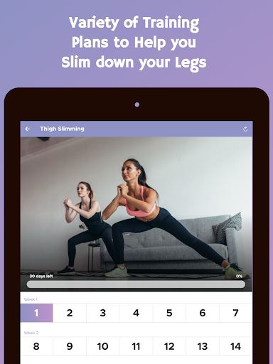 Screenshot of 30 Day Leg Challenge