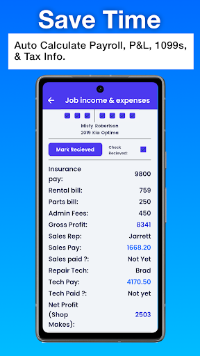 Dent Shop Manager Screen 3