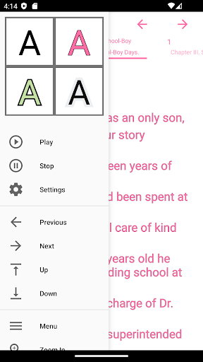 Android application zBook: Life in London screenshort