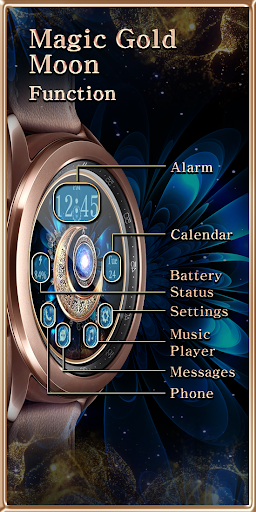 Magic Gold Moon - Watchface Screen 3