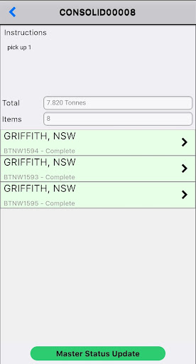 Android application 1Fleet Driver screenshort