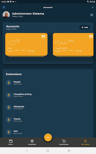 Wallet Investment App Screenshot