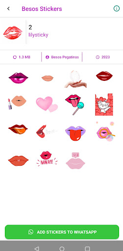 Stickers de Besos - WASticker