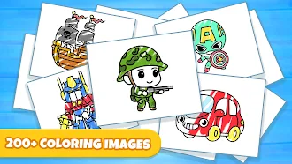 Game screenshot Kids Coloring Pages For Boys apk download