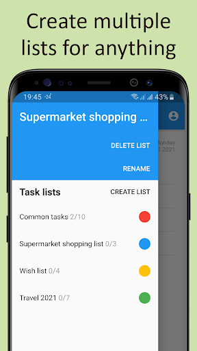 1 Day TODO – simple to-do list Screen 2