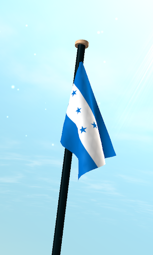 Honduras Flag 3D Wallpaper Screen 3
