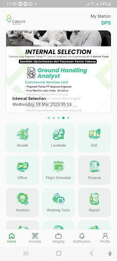 Android application Gapura Angkasa screenshort
