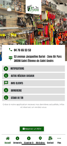 Android application Armurerie Peyron screenshort