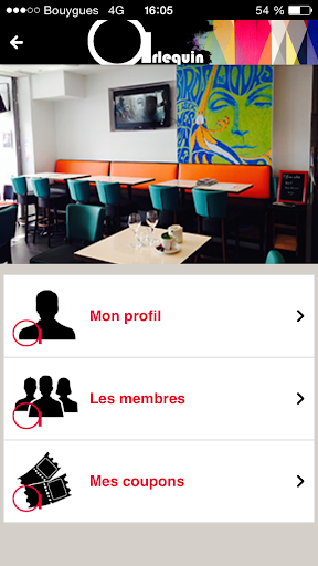 Restaurant LArlequin Screen 3