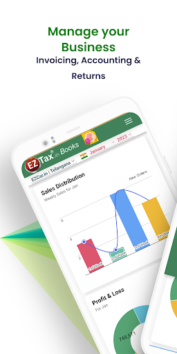 Android application EZTax Books - GST Accounting screenshort