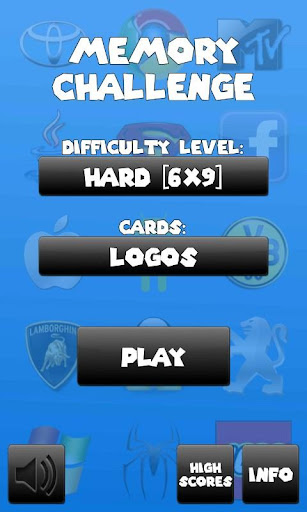 Memory matchup challenge Screen 2