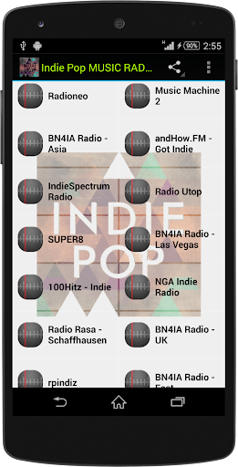 Android application Indie Pop MUSIC RADIO screenshort