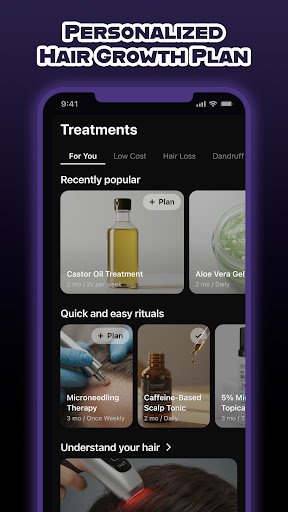 Screenshot of HairCode·Hair Loss Scanner AI