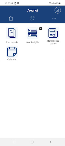 Android application Awanui Reports screenshort