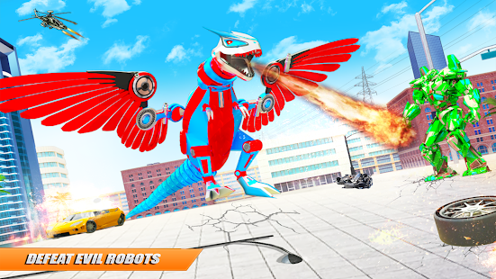 Flying Dino Transform Robot: Dinosaur Robot Games 27 screenshots 1