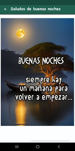 Android application Saludos de Buenas Noches screenshort