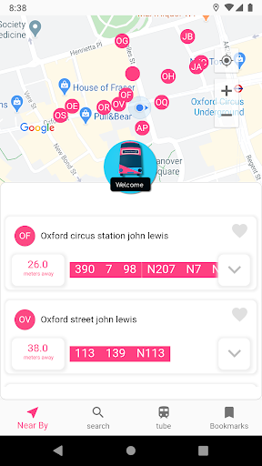 Android application Bus App London screenshort