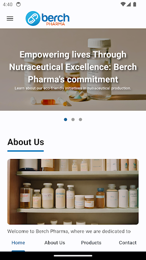 Android application Berch Pharma screenshort