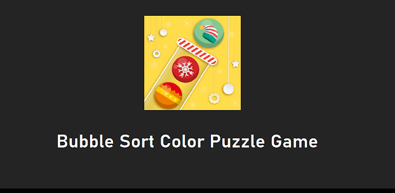 Bubble Sort Color Puzzle Game