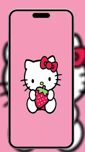 Hello Cute Kitty Wallpaper