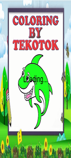 Android application Shark Coloring screenshort