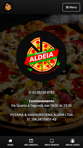 Android application Pizzaria e Hamburgueria Aldeia screenshort