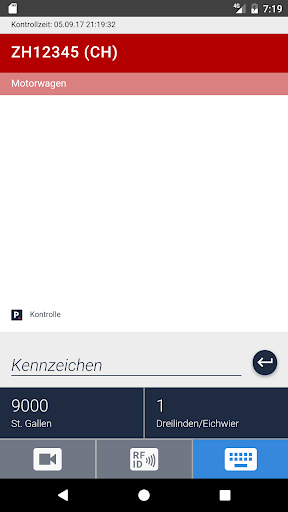 Android application Parkingcheck screenshort