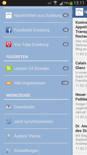 Android application Duisburg screenshort