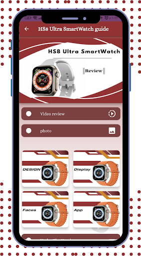 Android application HS8 Ultra SmartWatch guide screenshort