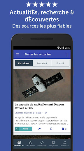 Aperçu de l'application