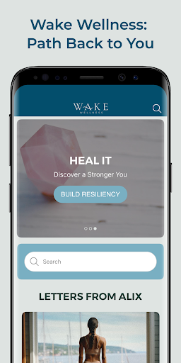 Android application Wake Wellness screenshort