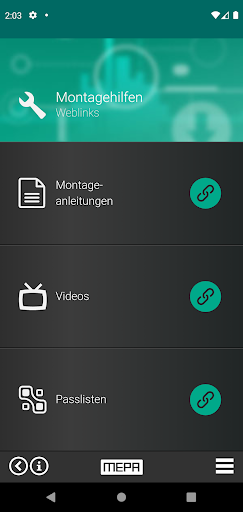 MEPA Service-App Screen 3
