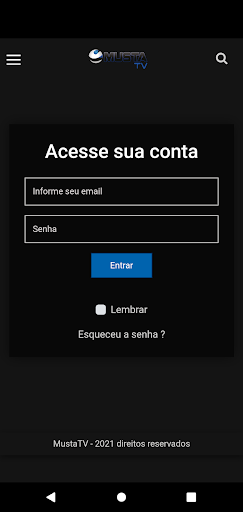 Android application MustaTV screenshort