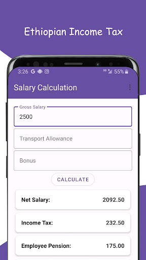 Ethiopian Income Tax Calculate Screenshot 1 - AppWisp.com