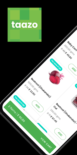 Android application Taazo: Mangalore's Grocery App screenshort