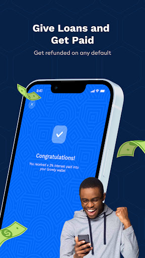 Android application Growly: Give & Get Loans screenshort