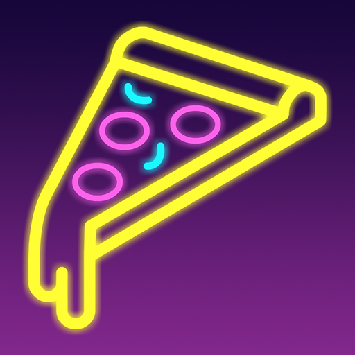 Neon Pizza  Icon