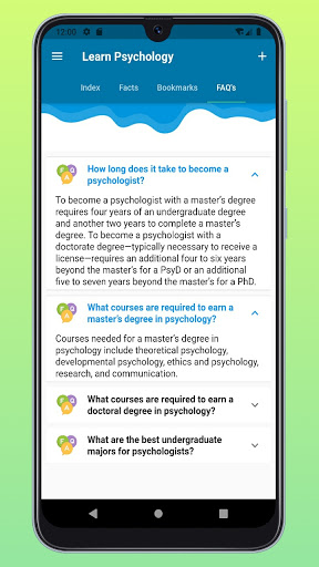Screenshot of Learn Psychology Offline Book