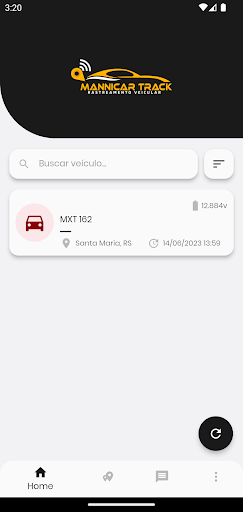 Android application Mannicar Track Rastr. Veicular screenshort