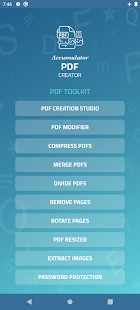 Accumulator PDF creator Screenshot