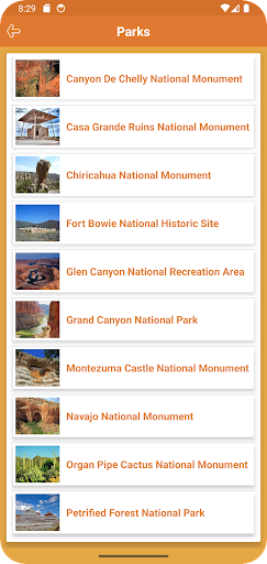 Arizona State & National Parks Screen 3