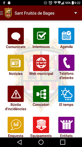 Android application Sant Fruitós de Bages screenshort