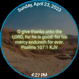 Give Thanks Bible Watch Face
