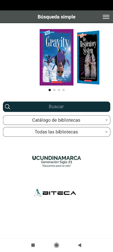 Android application BiblioUdec screenshort