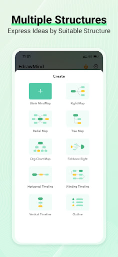 Screenshot of EdrawMind: AI Mind map & Note