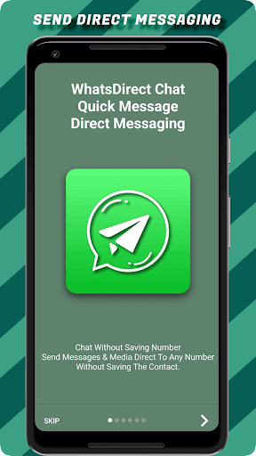 Android application WhatsDirect Chat Quick Message screenshort