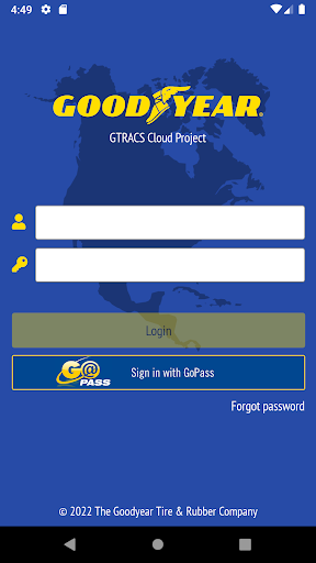 Android application GTRACS Cloud screenshort