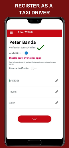 City Drive PartnerTaxi Driver and Car Owners