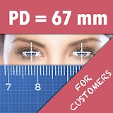 Pupil Distance Meter | Custom PD Meter Frame TryOn icon