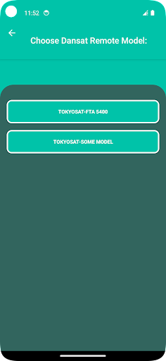 Remote for tokyosat Screen 3